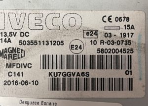 Iveco MFDIVC navigation