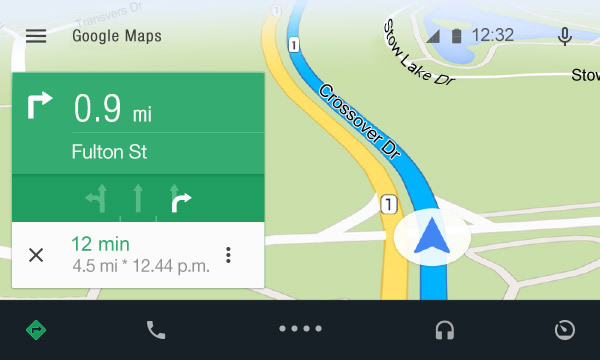 Google Maps with Android Auto