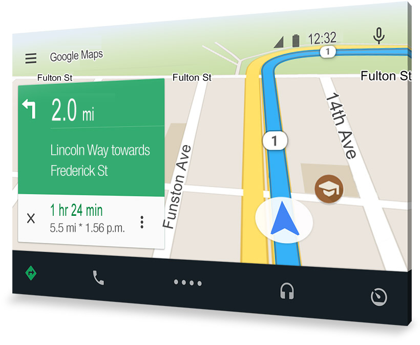 Android Auto safety interface