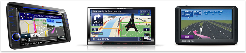 pioneer kenwood garmin sat nav installations